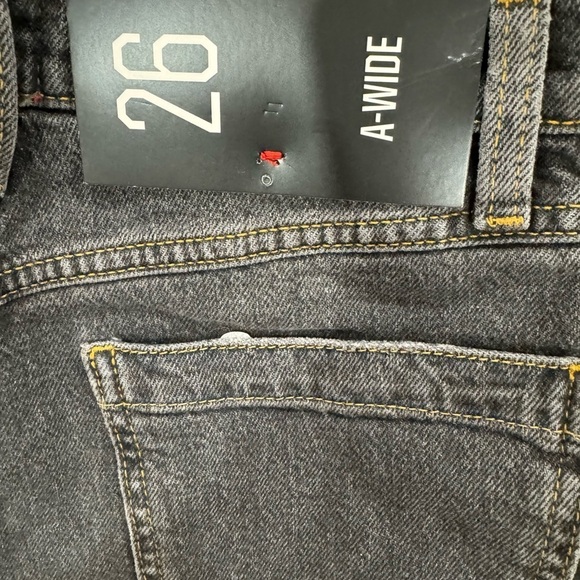 BDG urban outfitters black A wide leg jeans distressed Sz: 26 - Picture 9 of 9